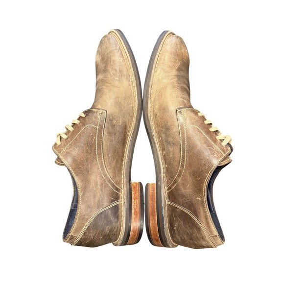 Cole Haan Air Stratton Men's Brown Distressed Leather Oxford Shoes Size 11 - Picture 5 of 8